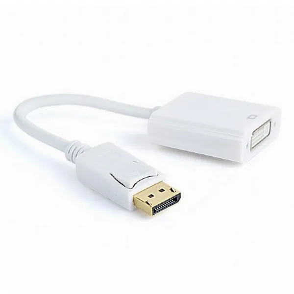 Adaptor Video Cablexpert A-DPM-DVIF-002-W, DisplayPort (M) - , 0,10m, Alb