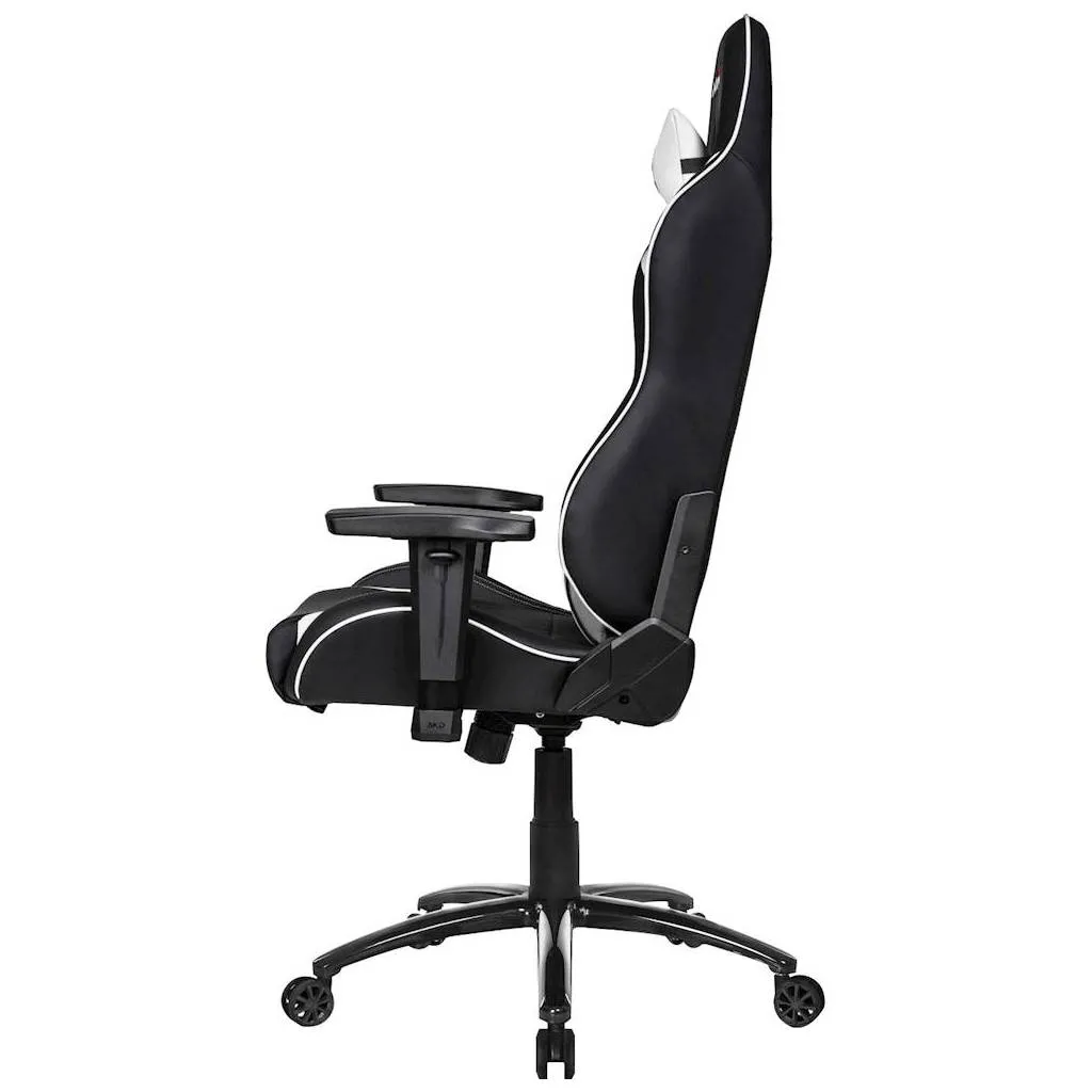 Scaun Gaming AKRacing CORE SX, PU piele, Alb