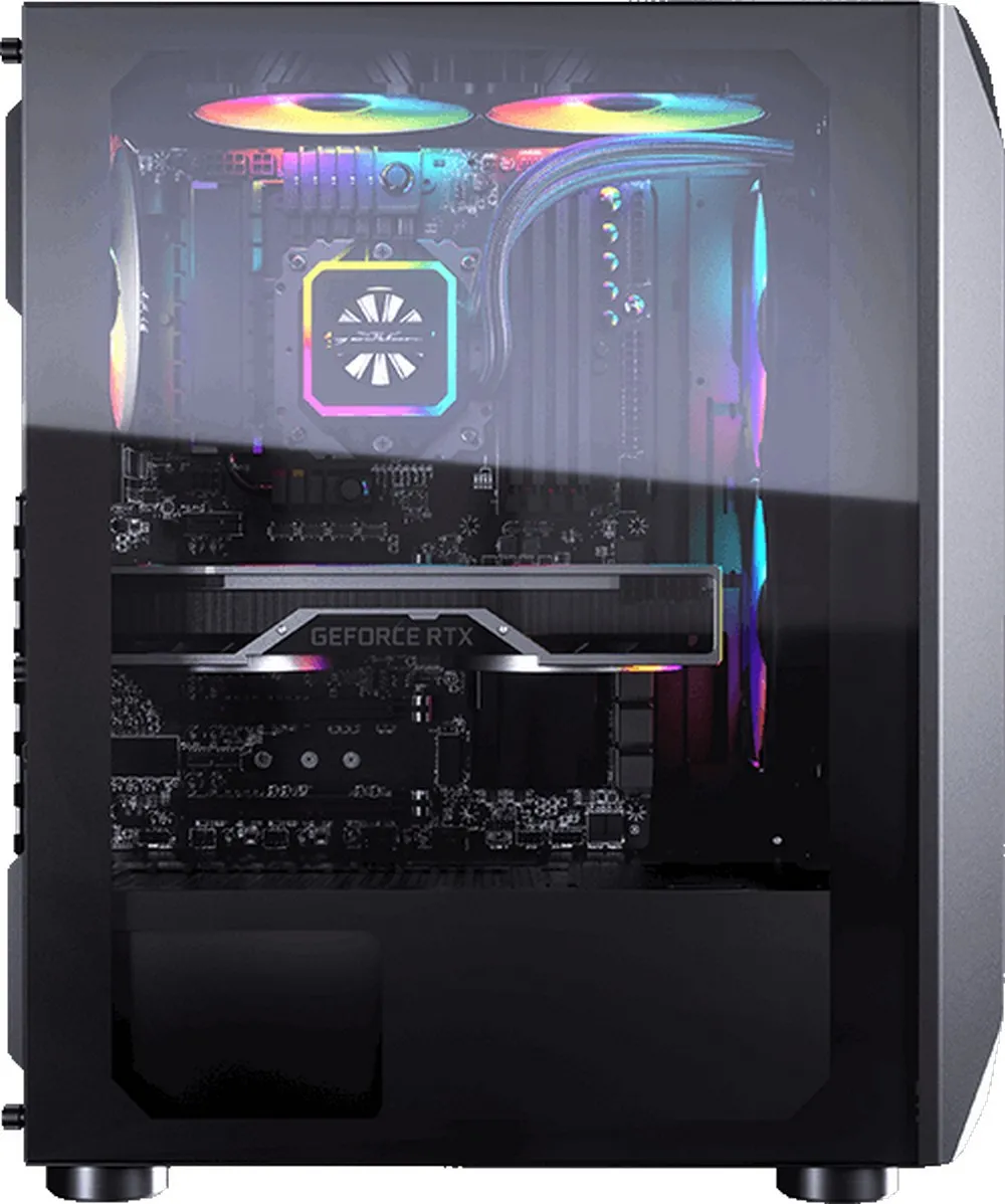 Carcasă PC Cougar MX410, Midi-Tower, ATX, Negru