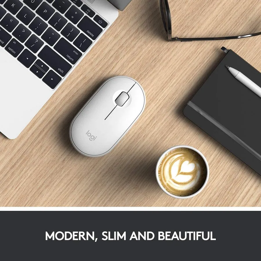 Mouse Wireless Logitech M350, Alb