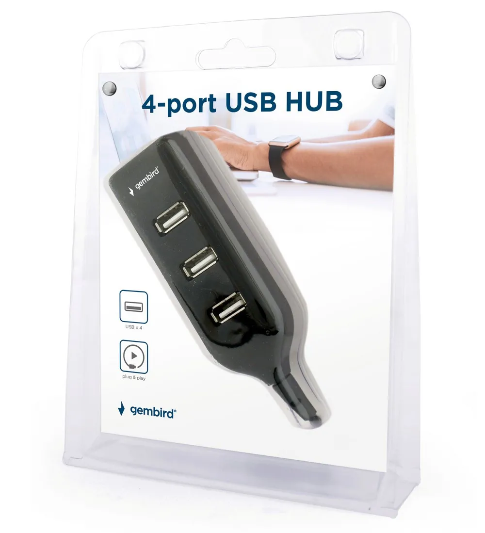 Adaptor Hub Gembird UHB-CT02, Negru