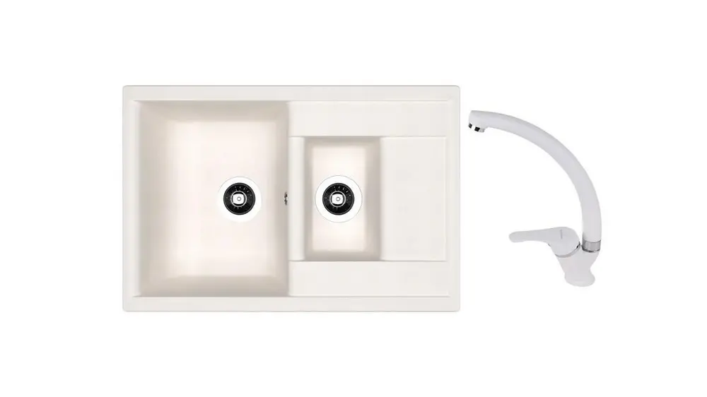 SET chiuveta Dr Gans Astra 760K + SanDonna F 1069 alb