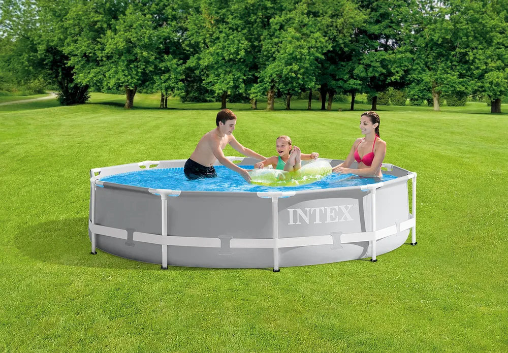 Piscină cu cadru metalic Intex Metal Frame, 4485L, Gri, 26700
