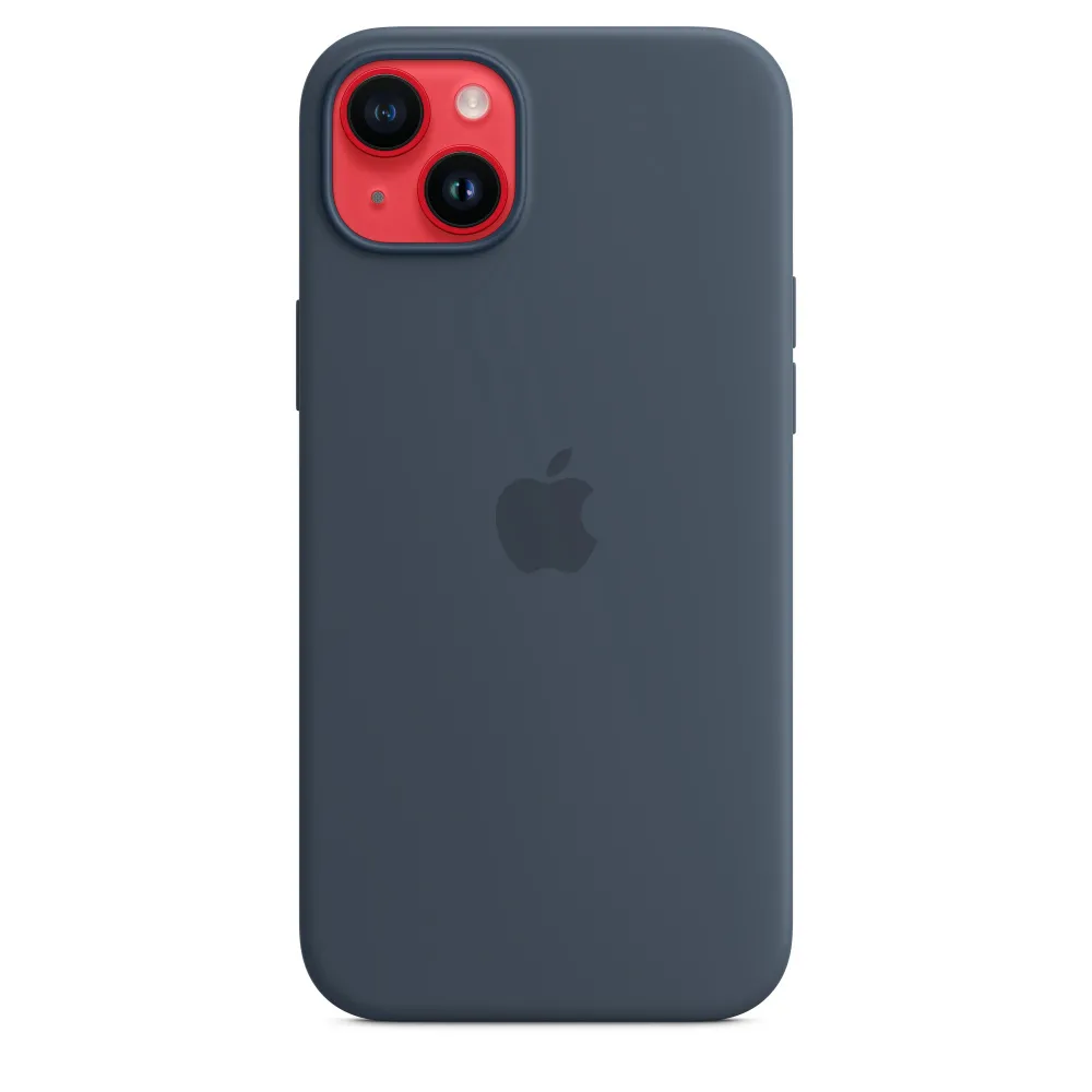 Original iPhone 14 Plus Silicone Case with MagSafe - Storm Blue, Model A2911