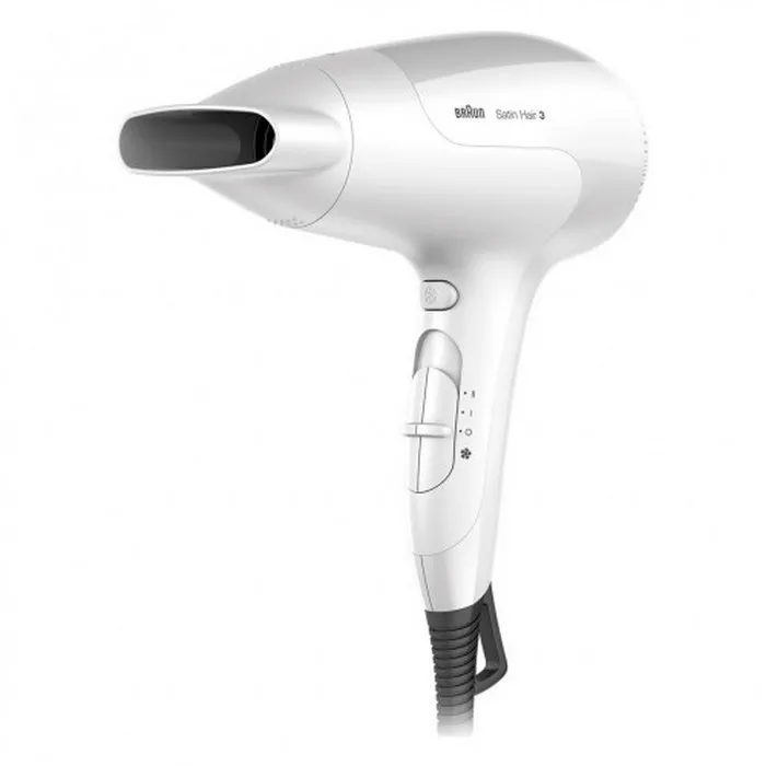 Uscător de păr Braun Satin Hair 3 PowerPerfection, 2000 W, Alb