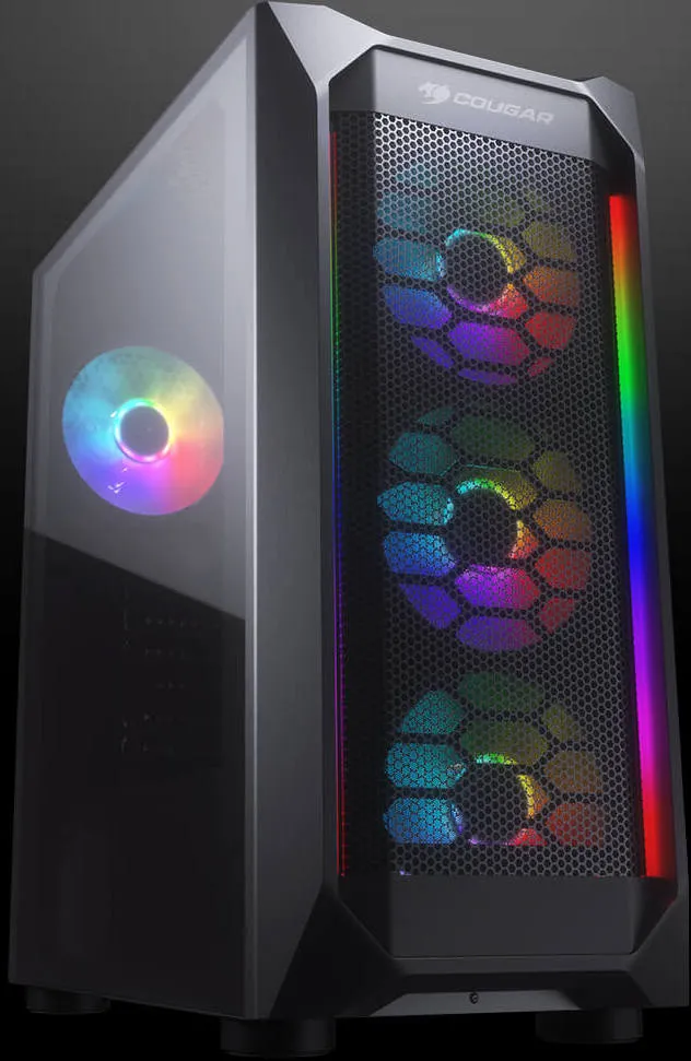 Carcasă PC Cougar MX410, Midi-Tower, ATX, Negru