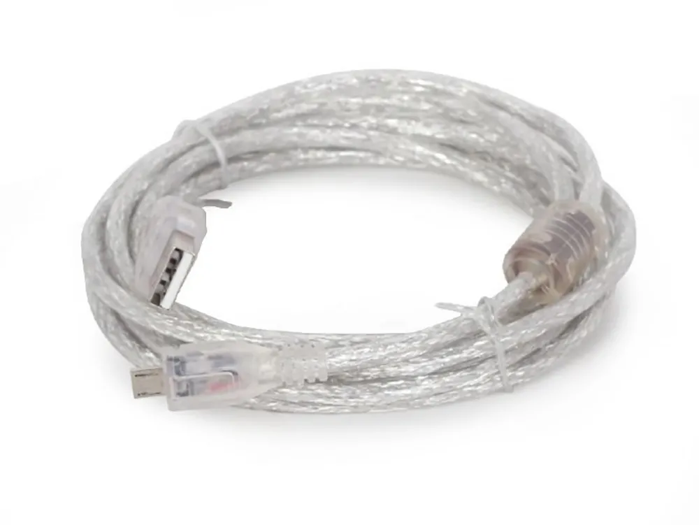 Cablu încărcare și sincronizare Cablexpert CCP-mUSB2-AMBM-6-TR, USB Type-A/micro-USB, 1,8m, Transparent