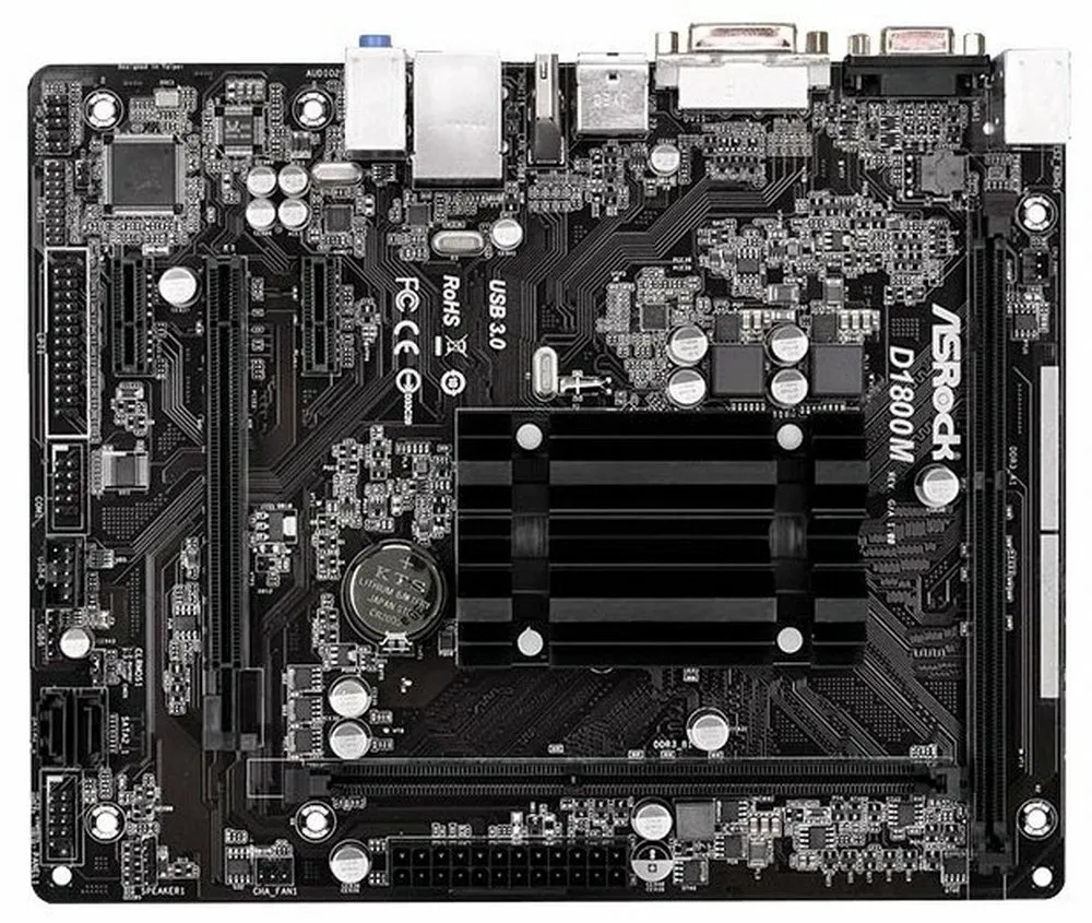 Placă de bază ASRock D1800M, Intel J1800, Micro-ATX