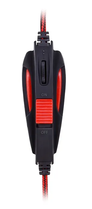 Căști gaming SVEN AP-G855MV, Cu fir, Negru/Roșu