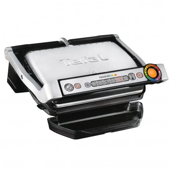 Grătar electric Tefal OptiGrill, 2000W, Argintiu