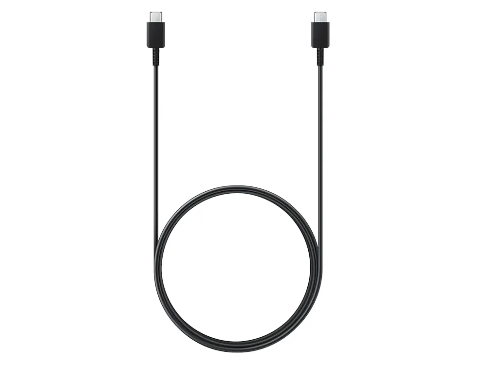 Cablu încărcare și sincronizare Samsung USB-C to USB-C Cable 3A, USB Type-C/USB Type-C, 1,8m, Negru