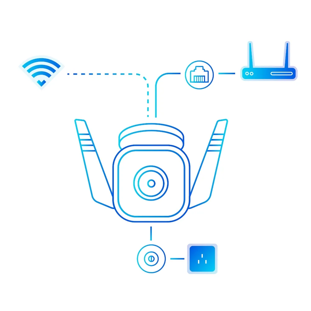 Camera de supraveghere Smart TP-LINK Tapo C310, Alb