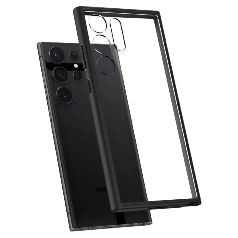 Husă Spigen Samsung S23 Ultra, Ultra Hybrid, Negru mat
