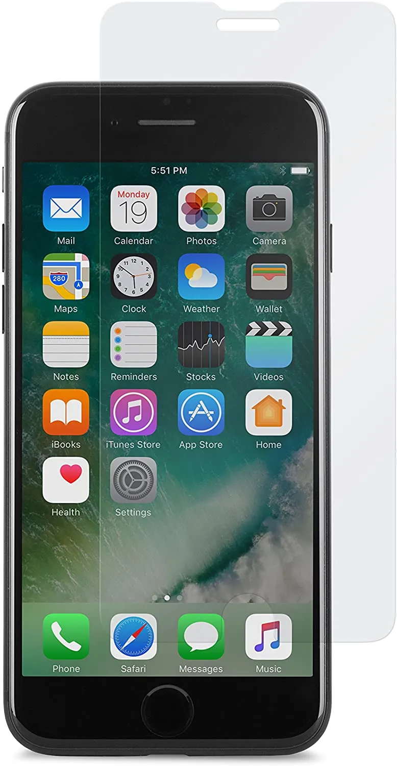 Folie de protecție Moshi AirFoil Glass - iPhone 8/7/SE 2020, Transparent