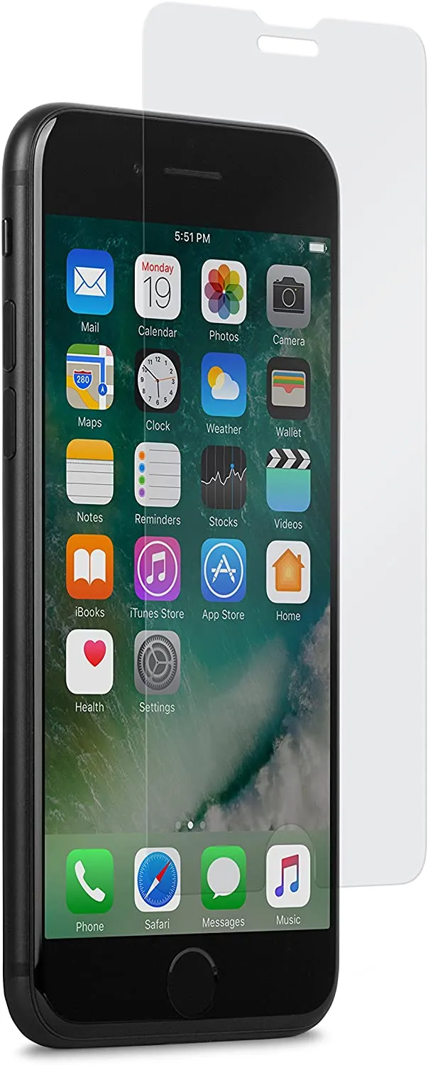 Folie de protecție Moshi AirFoil Glass - iPhone 8/7/SE 2020, Transparent