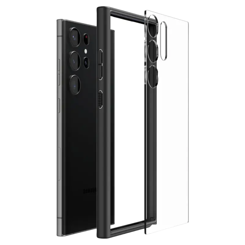 Husă Spigen Samsung S23 Ultra, Ultra Hybrid, Negru mat