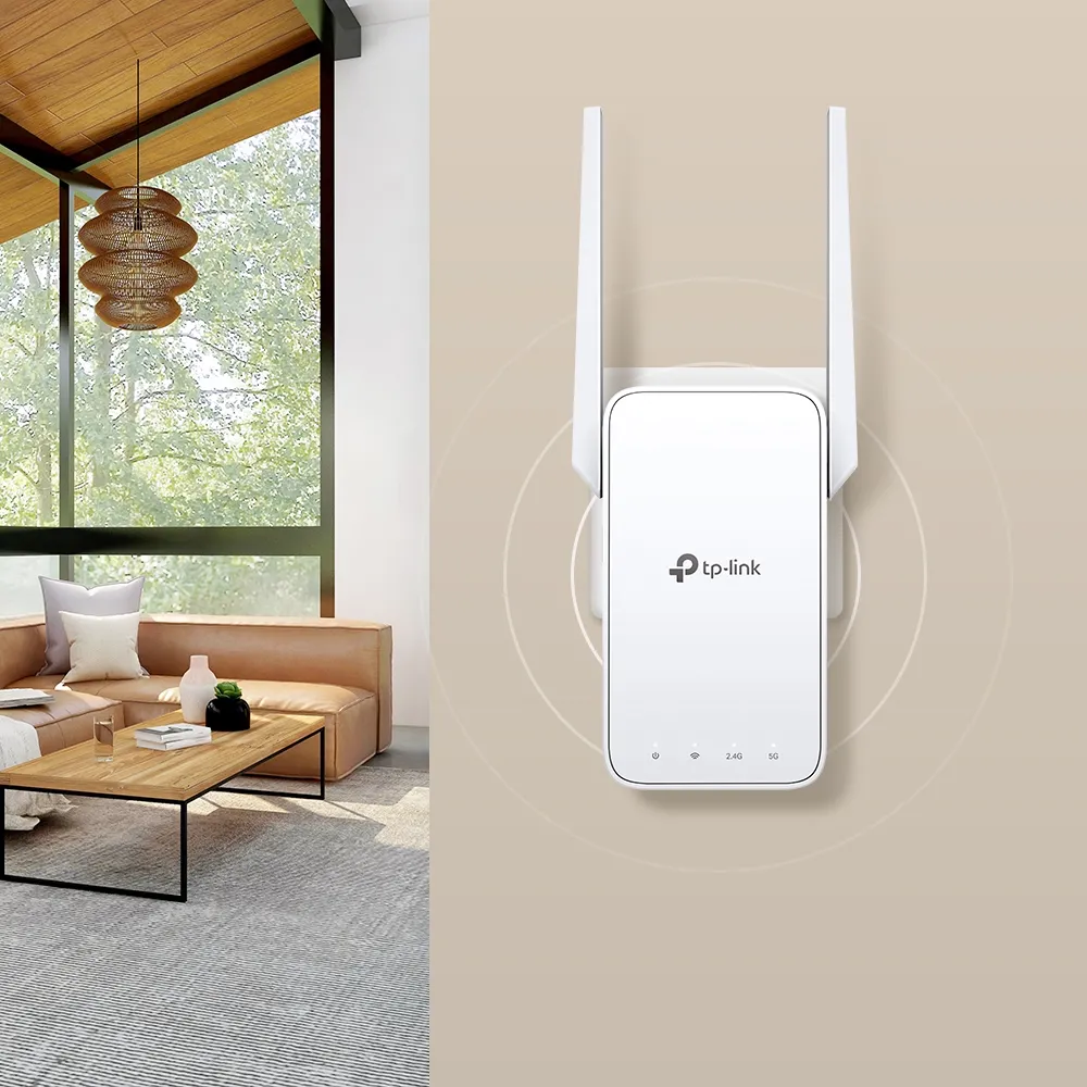 Amplificator de semnal Wi‑Fi TP-LINK RE315, 300 Mbps, 867 Mbps, Alb