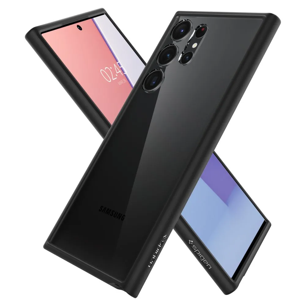 Husă Spigen Samsung S23 Ultra, Ultra Hybrid, Negru mat