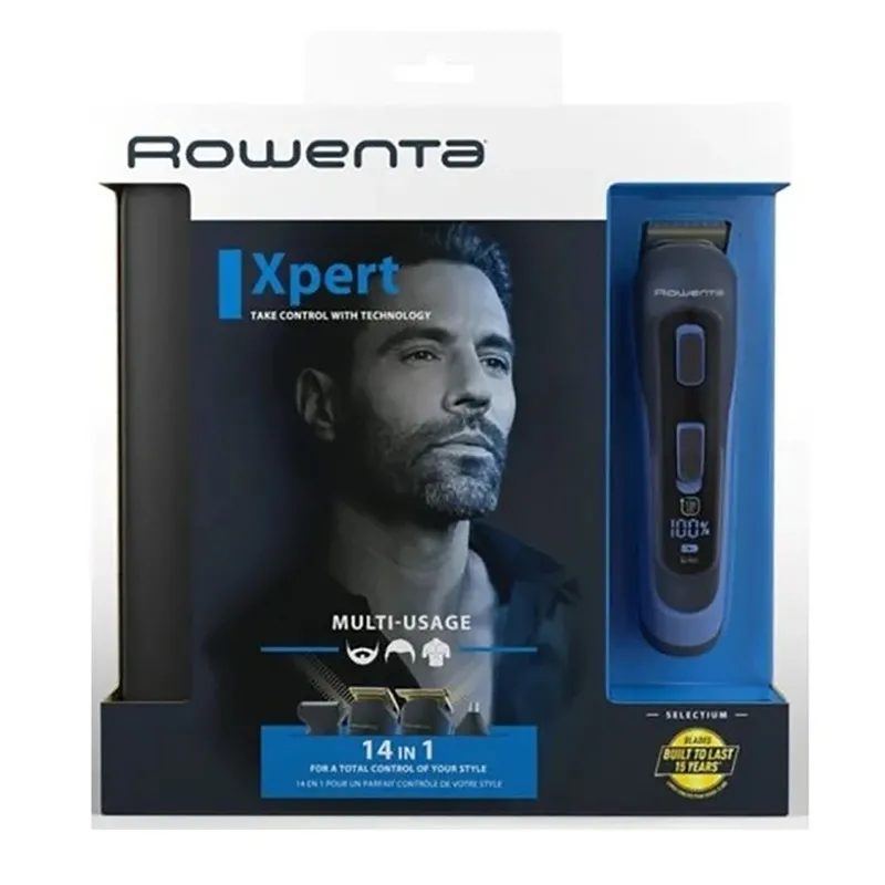 Trimmer pentru bărbați Rowenta Selectium Xpert TN9460F4, Albastru