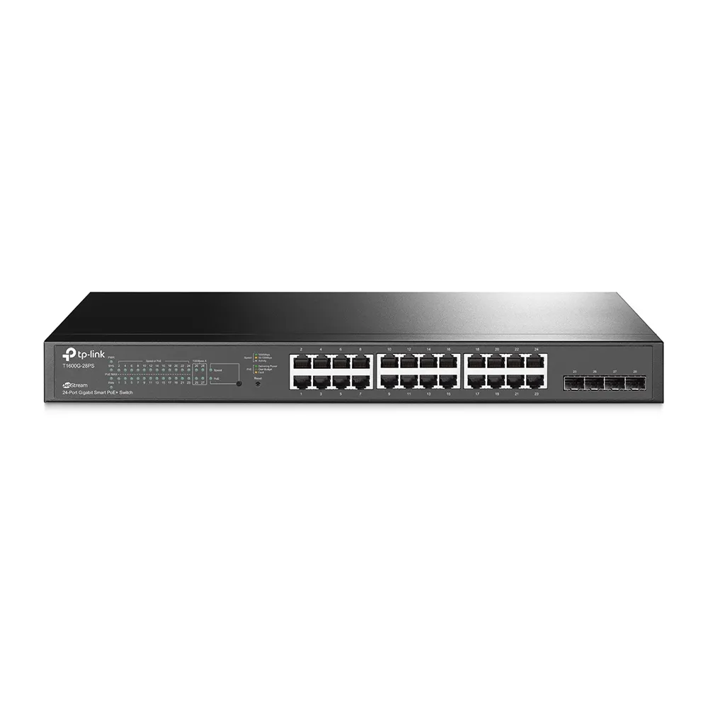 Comutator PoE TP-LINK T1600G-28PS, 24x IEEE 802.3af/at