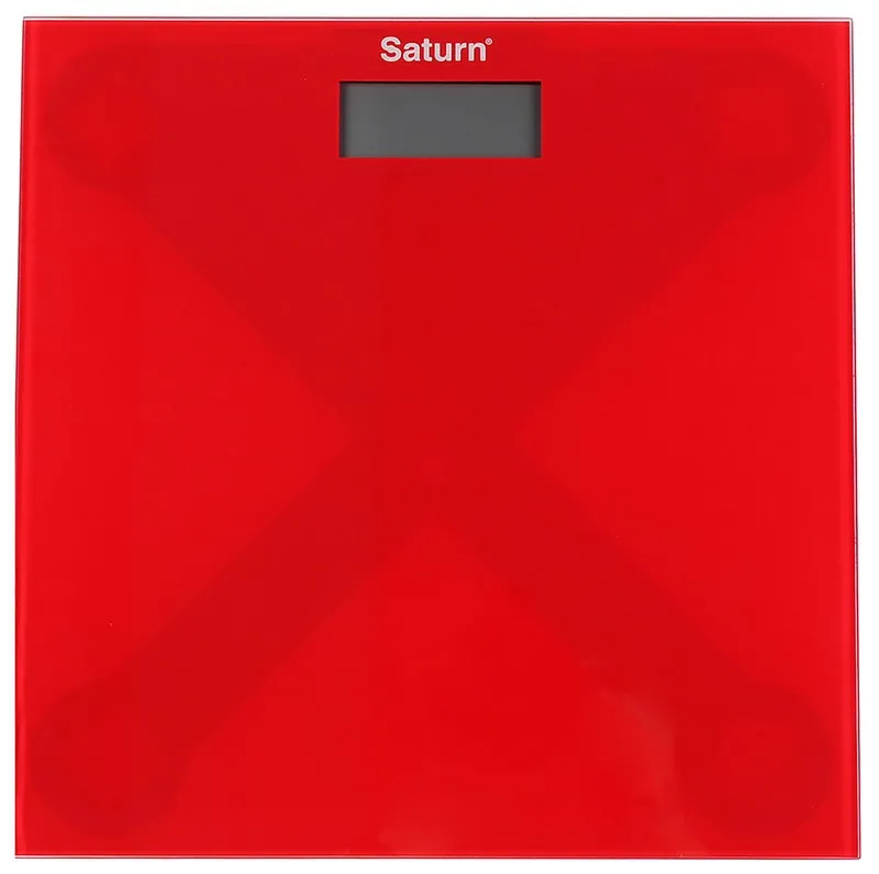 Cântar de podea Saturn ST-PS0294 , Roșu