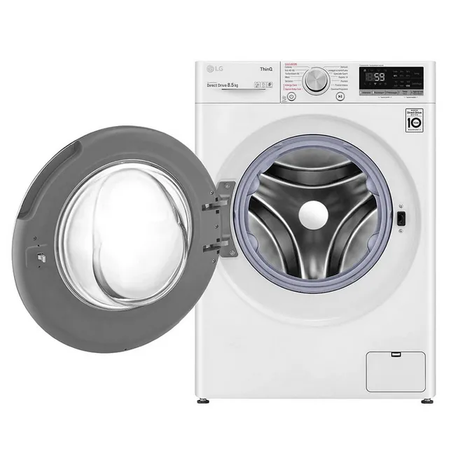 Mașină de spălat LG F2WV5S8S0E, 8,5kg, Alb