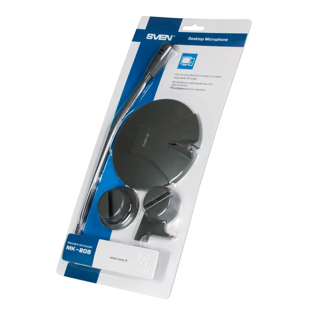 Microfon pentru calculator SVEN MK-205, Cu fir, Gri