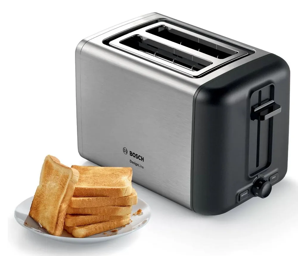 Toaster Bosch DesignLine TAT3P420, Argintiu