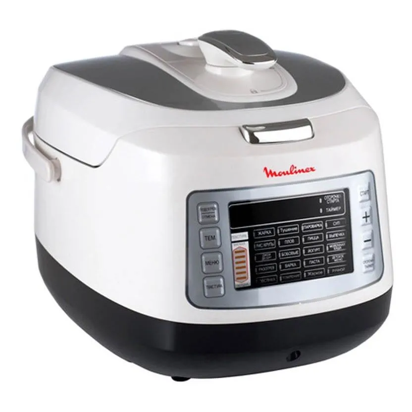 Aparat de gătit multifuncțional sub presiune Moulinex CE505A10, Alb