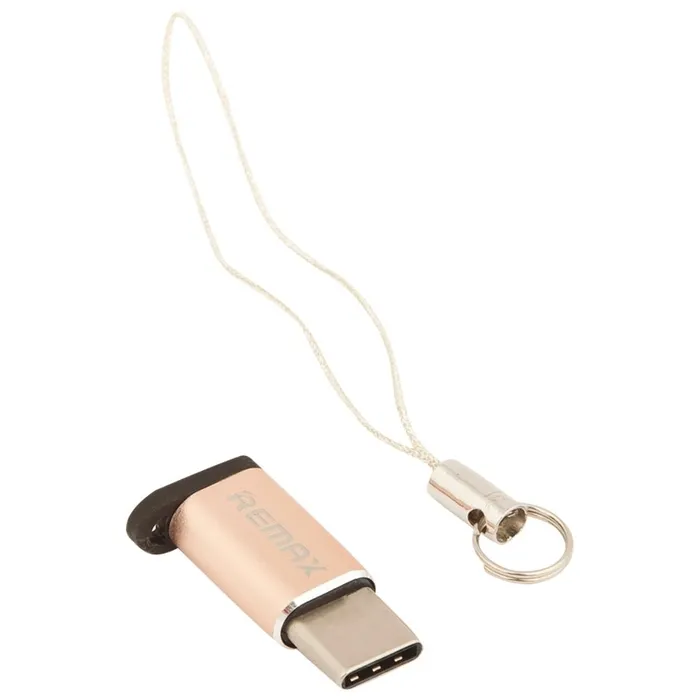 Adaptor Remax RA-USB1, micro-USB (F)/USB Type-C, Auriu