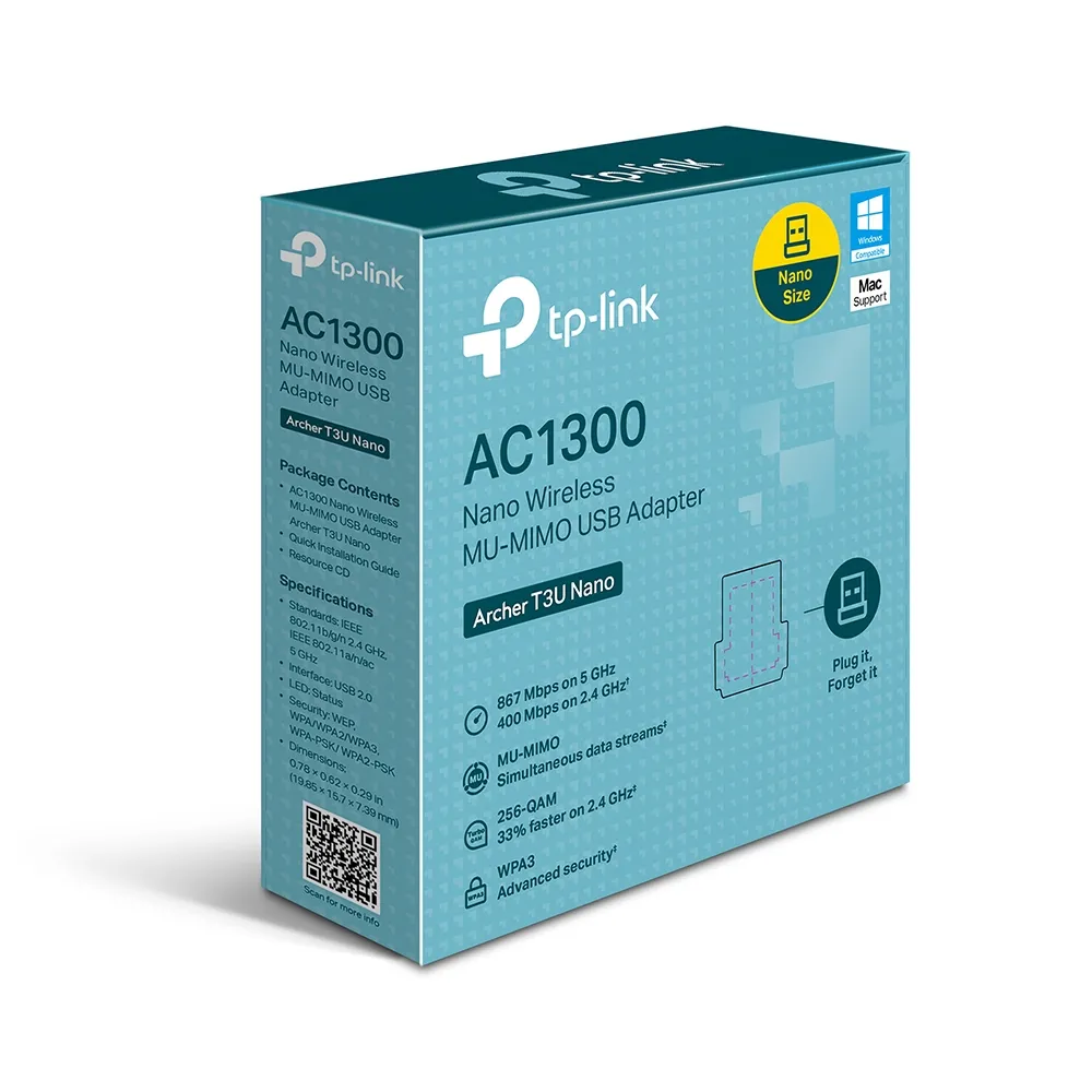 Adapter USB  TP-LINK Archer T3U Nano
