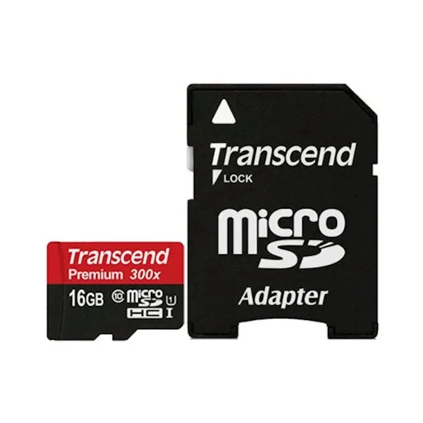 Card de Memorie Transcend microSDHC UHS-I (U1), Class 10, 16GB (TS16GUSDU1)