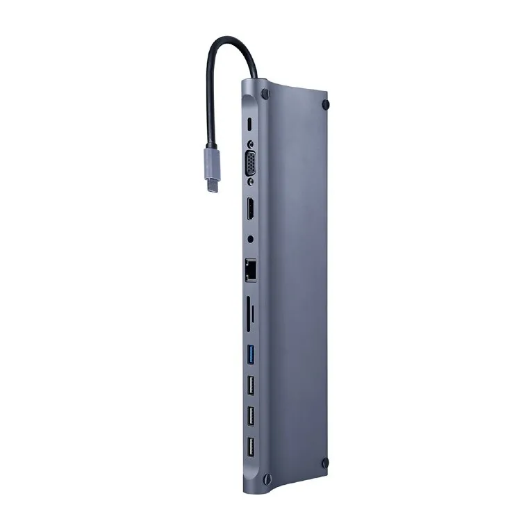 Stație Docking Gembird A-CM-COMBO11-01, Gri