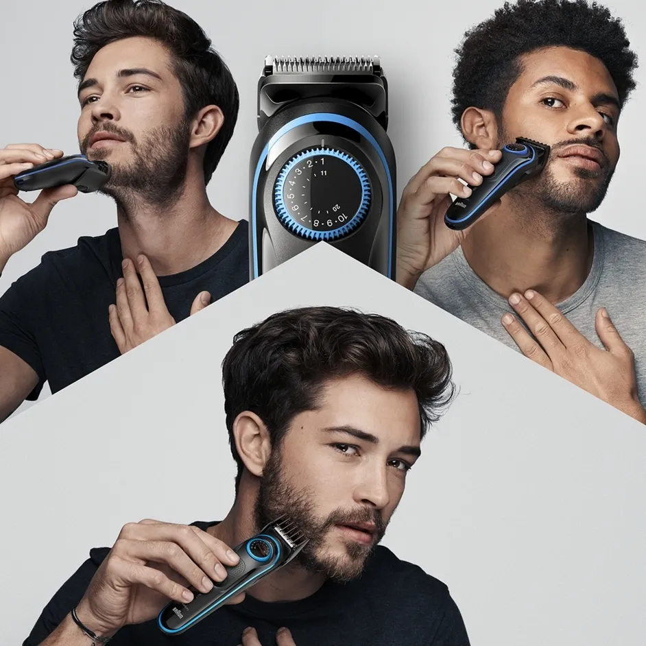 Trimmer pentru bărbați Braun BT5260, Negru | Argintiu