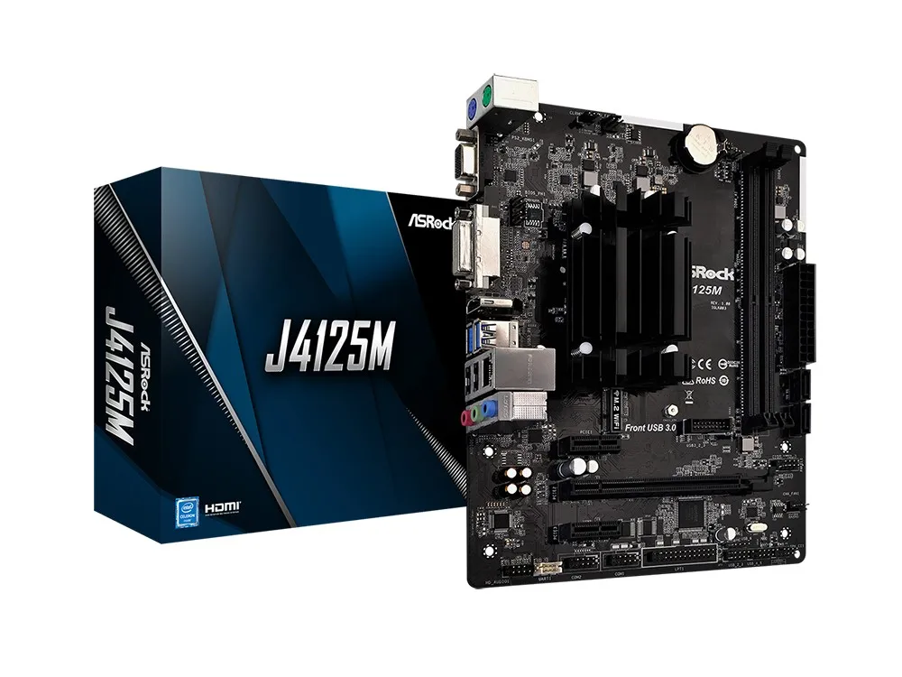 Placă de bază ASRock J4125M, Intel J4125, Micro-ATX