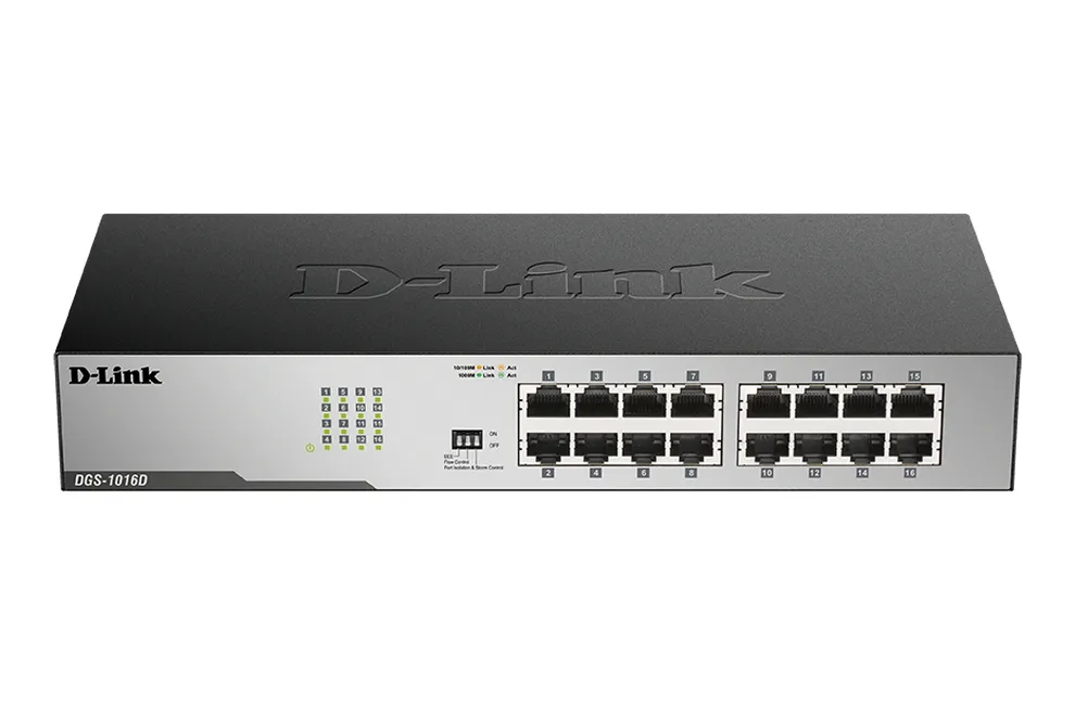 Switch de rețea D-Link DGS-1016D/I1A, 16x 10/100/1000 Mbps