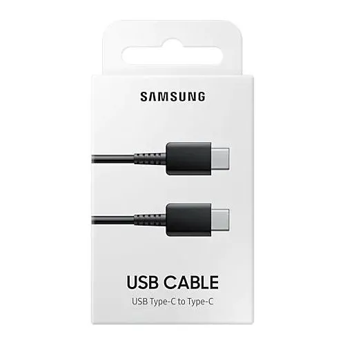 Cablu încărcare și sincronizare Samsung EP-DA705BBRGRU, USB Type-C/USB Type-C, 1m, Negru