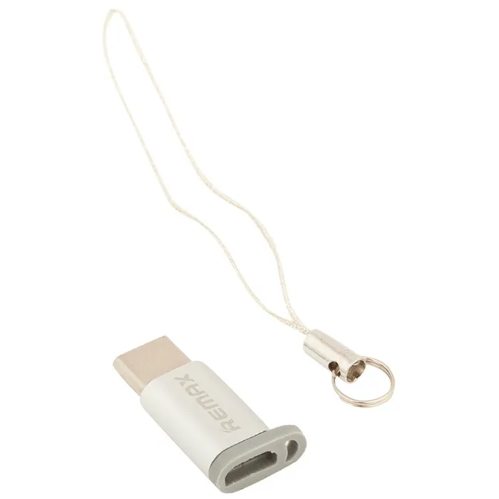 Adaptor USB Remax RA-USB1, micro-USB (F)/USB Type-C, Argintiu