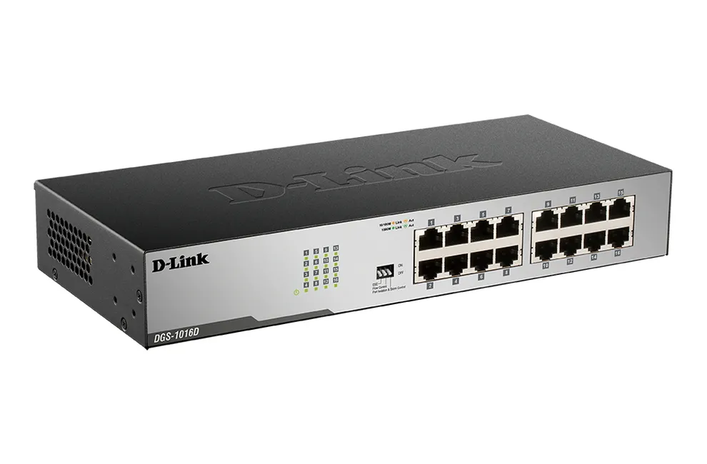 Switch de rețea D-Link DGS-1016D/I1A, 16x 10/100/1000 Mbps