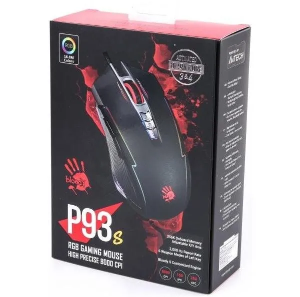 Gaming Mouse Bloody P93s, Negru