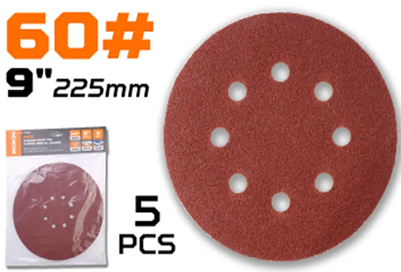 Hartie abraziva cu gauri WOKIN 225 mm P60