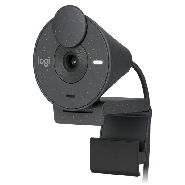 Cameră Web Logitech BRIO 300, Full-HD 1080P, Gri