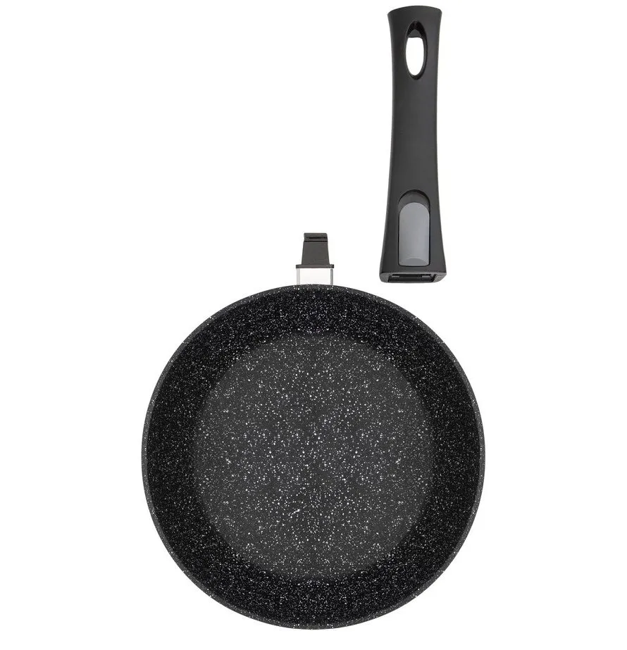 Tigaie RESTO 93012, 24cm, Negru