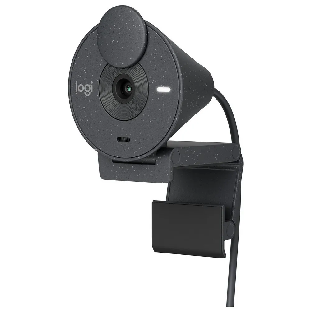 Cameră Web Logitech BRIO 300, Full-HD 1080P, Gri