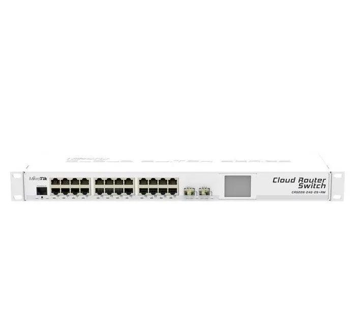 Comutator Router MikroTik CRS226-24G-2S+RM, Alb