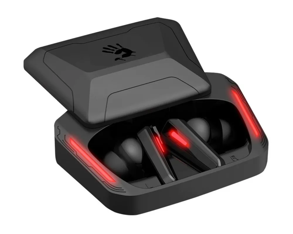 Căști gaming Bloody M70, Fără fir, Negru/Rosu