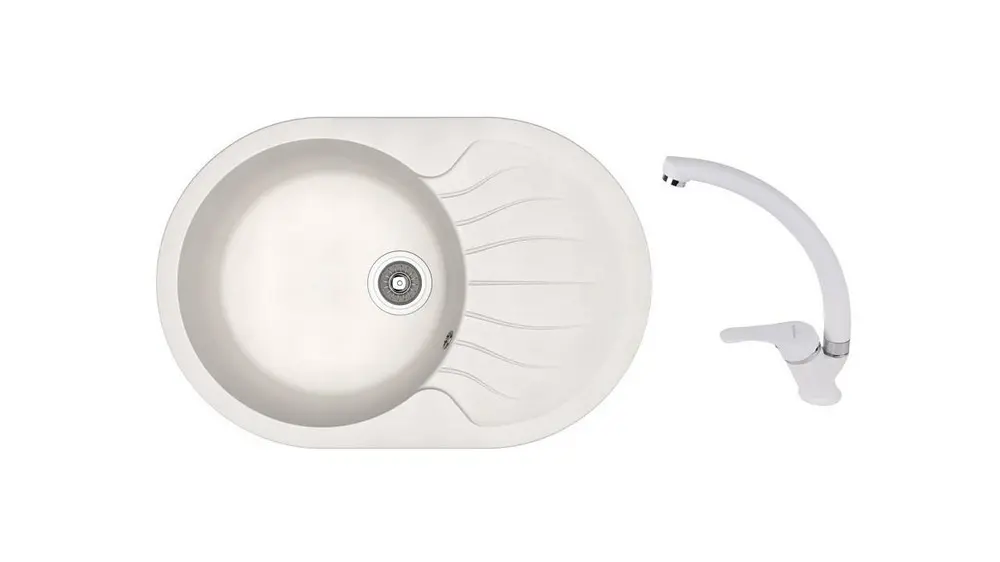 SET chiuveta Dr Gans Berta 760 + SanDonna F 1069 alb   