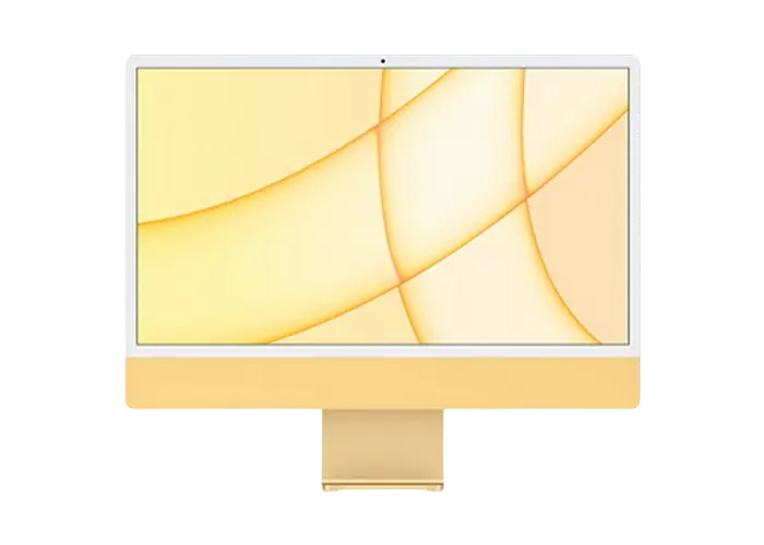 Computer All-in-One Apple iMac A2438, M1 with 8-core CPU and 8-core GPU, 16GB/512GB, macOS Big Sur, Galben