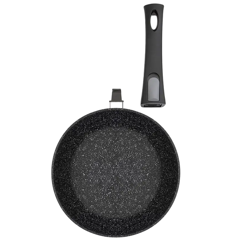 Tigaie RESTO 93012, 24cm, Negru