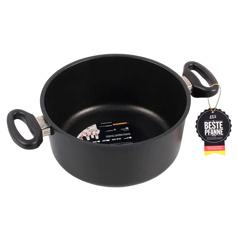 Cratița AMT Gastroguss AMT-1024-EZ500-L, 3L, 24cm, Negru